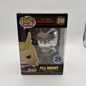 Funko Pop All Might Silver Chrome #248 MHA Figure Vinyl Animation